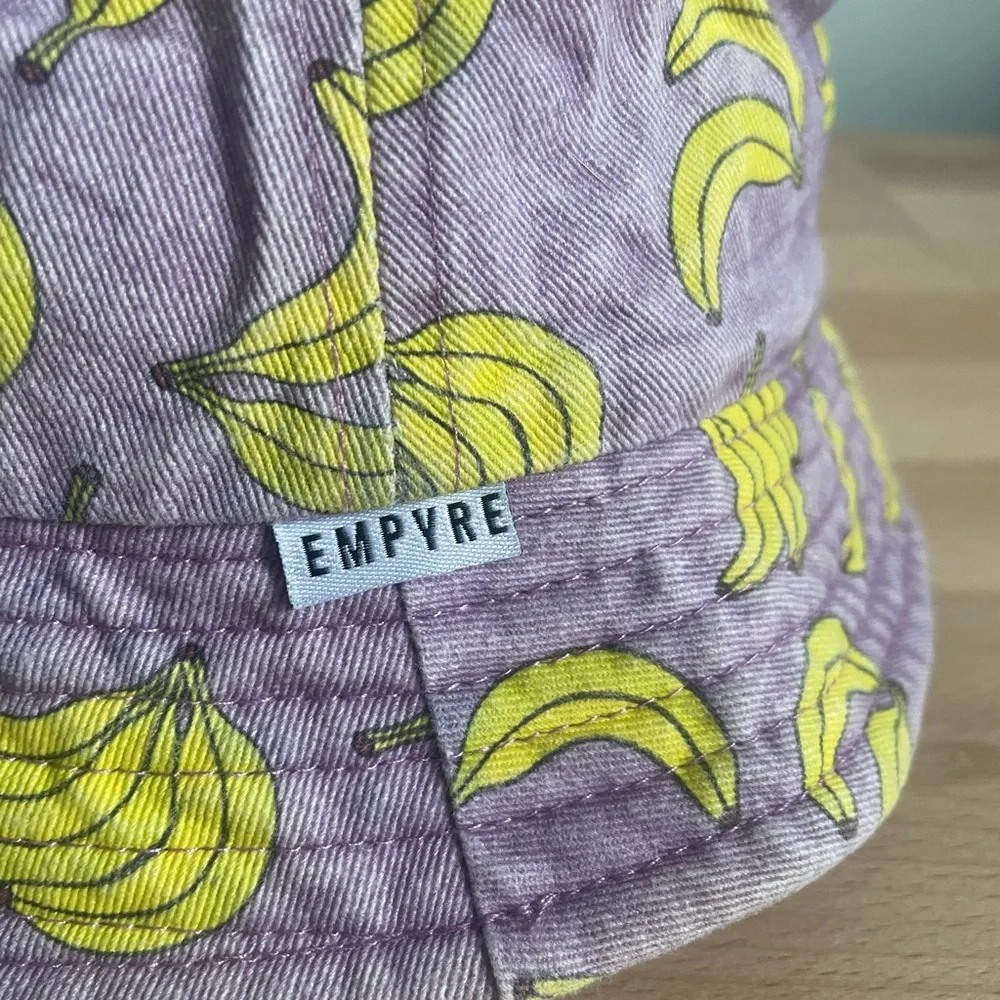 Empyre Banana Bucket Hat | Purple and Yellow | Y2K - Picture 2 of 6